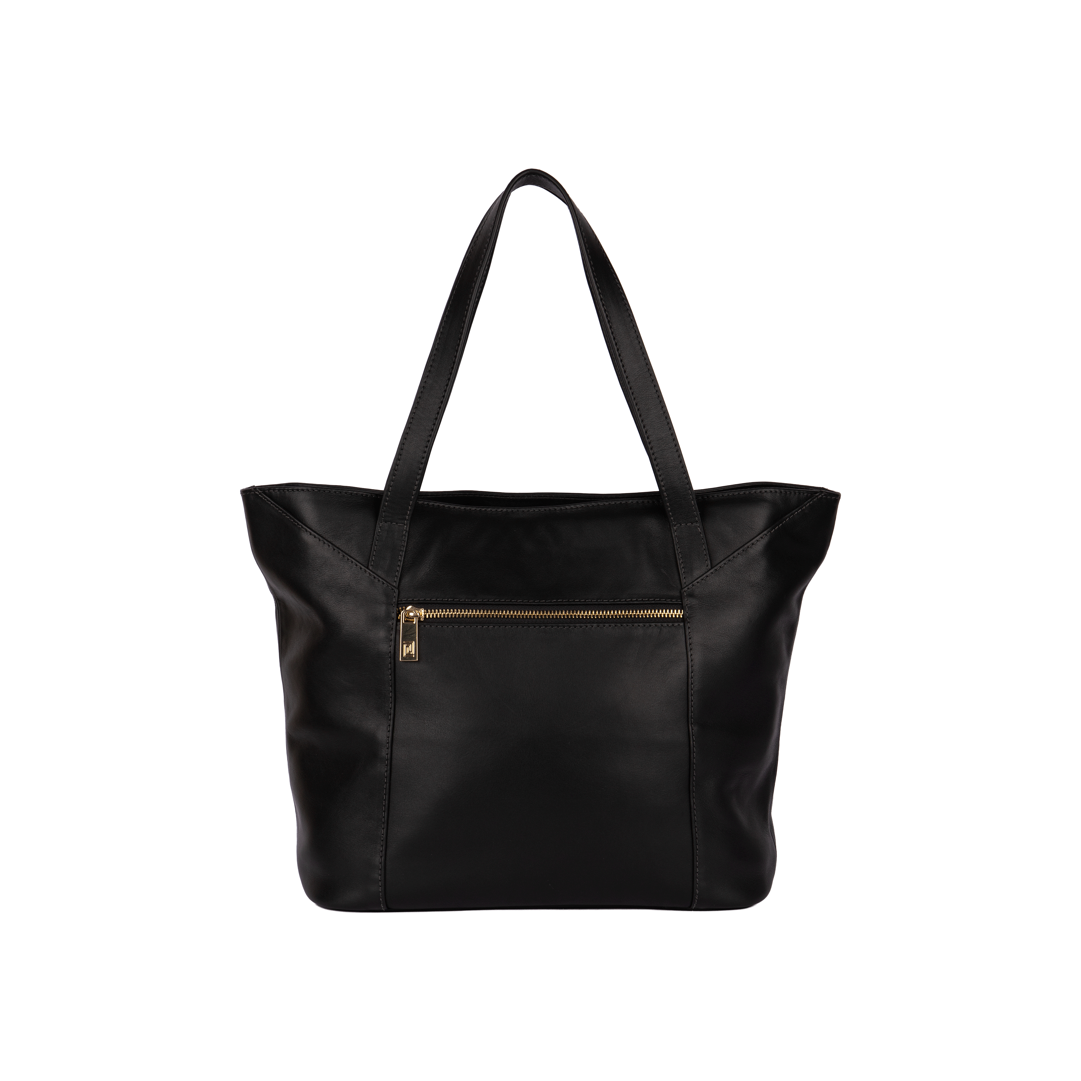 BOLSO DE CUERO NEGRO