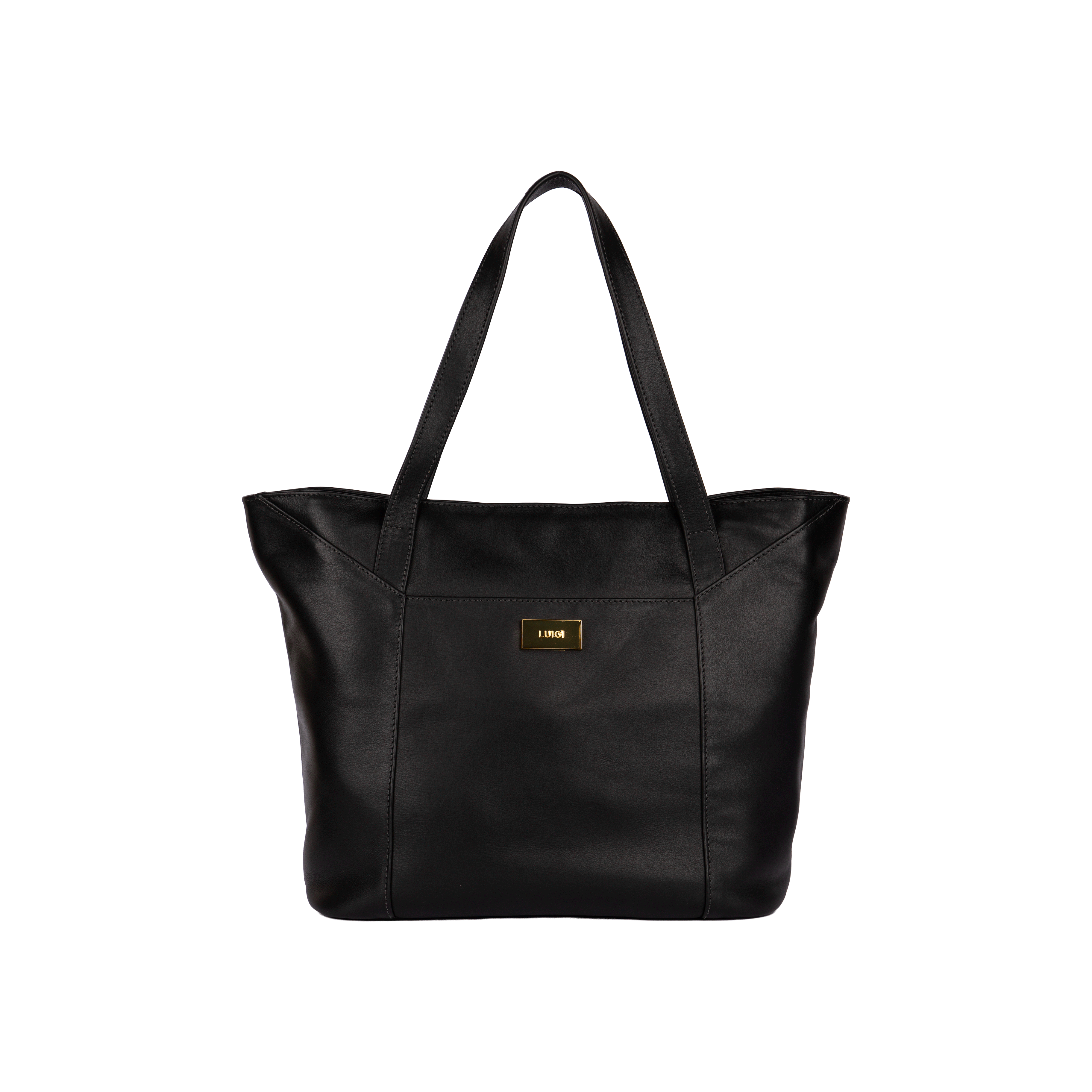 BOLSO DE CUERO NEGRO